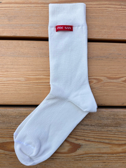 Хлопковые носки молочного цвета