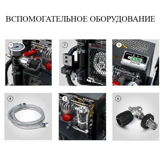Компрессор Coltri Icon (mch-6) LSE 100EM DIN 230 bar 100 л/мин электрический однофазный 230V 50 Hz 2,2 kW