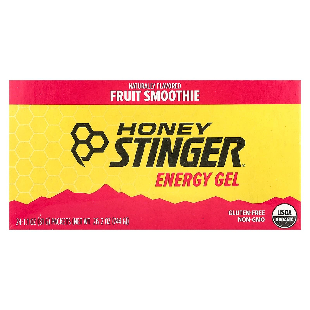 Honey Stinger, Energy Gel, фруктовый смузи, 24 пакетика по 31 г (1,1 унции)