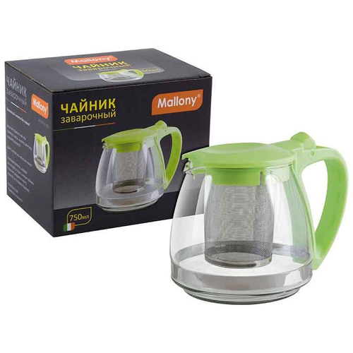 Чайник заварочный Mallony Decotto-750 с пластиковой ручкой
