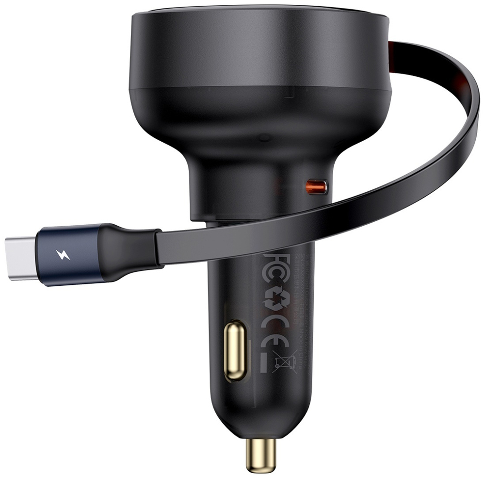 Зарядное устройство Baseus Enjoyment Pro C + C Cable 60W USB Type-C черный