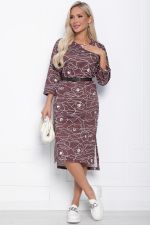 Платье Стильный баланс (коричневое) П10875 LT Collection