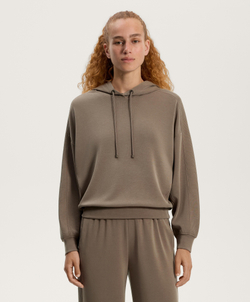 Oysho Толстовка с капюшоном из мягкого модала, темно-серый