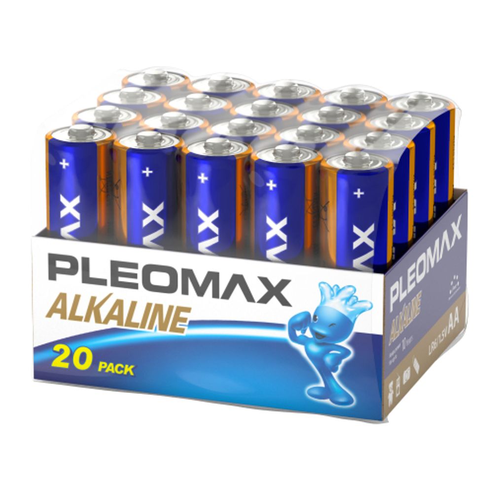 Батарейки Pleomax LR6-20 bulk Alkaline | Батарейки Щелочные (Алкалиновые)