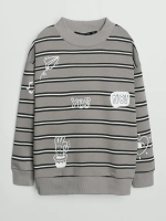 Спортивный костюм для девочки на весну серый оверсайз