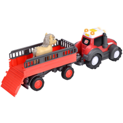 Dickie ABC - Трактор Massey Ferguson с прицепом 30 см Светозвук 4115012 / артикул   4115012  / GTIN 4006333086748