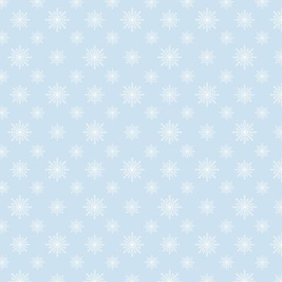 Снежинки зимний принт новогодний на голубом фоне