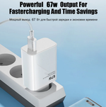 Зарядное уст-во USB +кабель TypeC Mi 67W YD49 QC3.0
