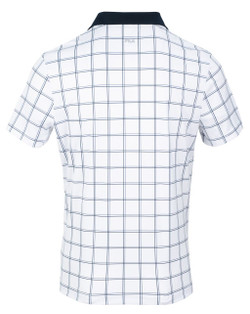 Мужское теннисное поло Fila Polo John - white/peacoat blue