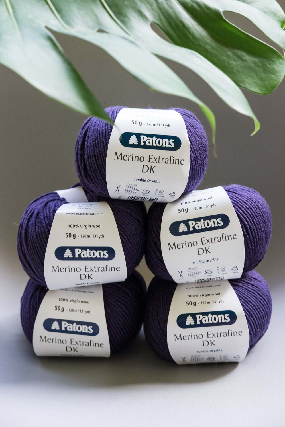 -60% Merino Extrafine DK 5x50g — eggplant