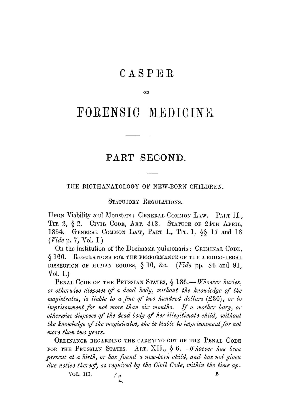 A Handbook of the Practice of Forensic Medicine. Volume 3 | Johann Ludwig Casper