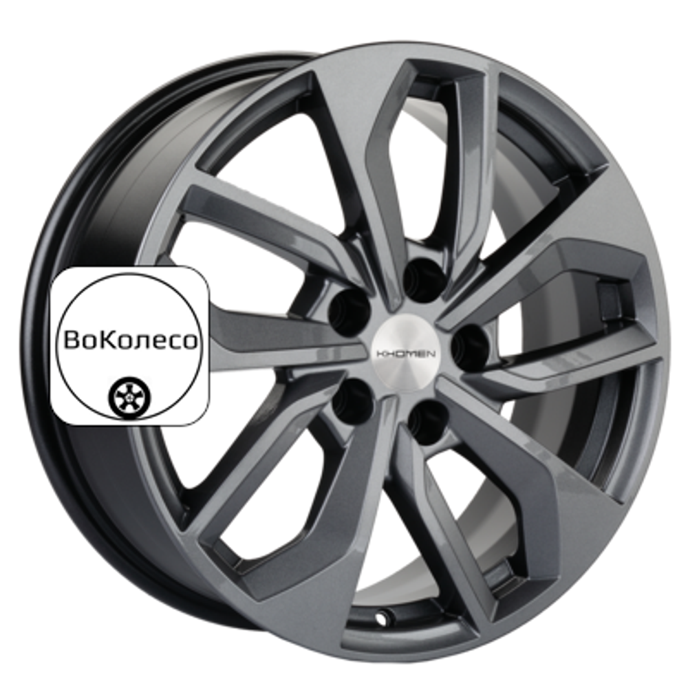 7x17/5x114,3 ET45 D66,1 KHW1703 (Teana/X-trail) Gray Khomen Wheels