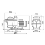 Насос FCP-2200S с префильтром 33м³/час(10м), 1ф/220В, 2,8/2,2 кВт