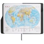 Ежедневник датированный 2022 А5 138x213 мм BRAUBERG "Up", под кожу, софт-тач, держатель для ручки, серый, 112807