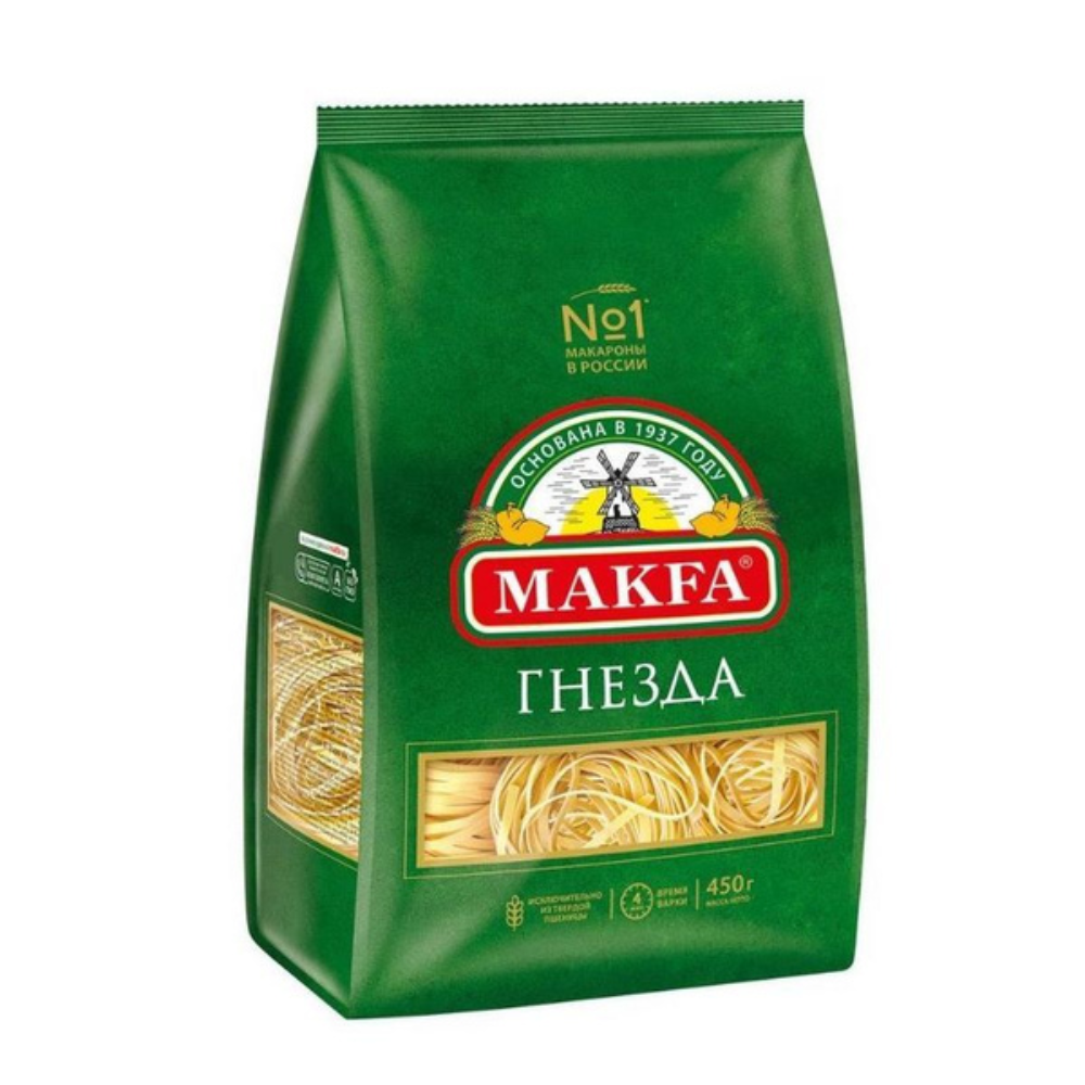 Лапша Makfa гнезда 450 гр