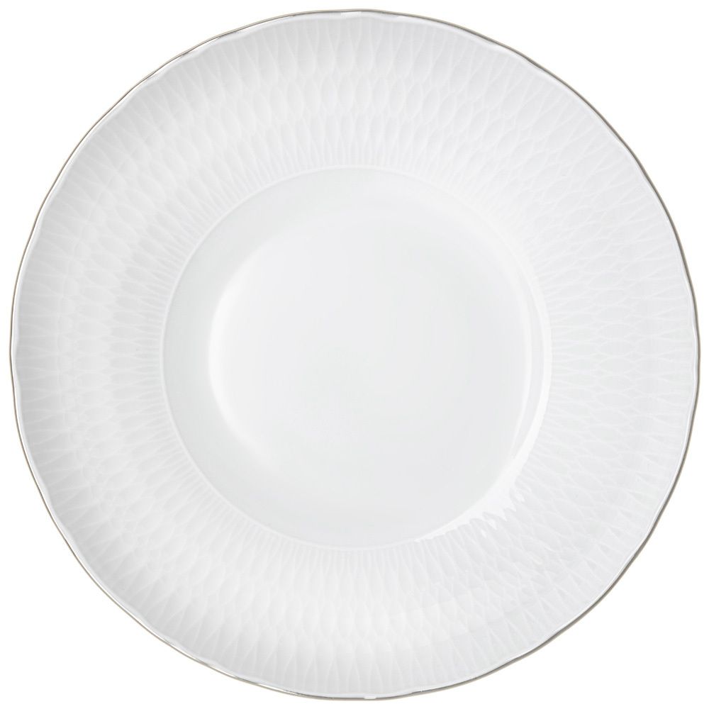 ТАРЕЛКА СУПОВАЯ "СОФИЯ ОТВОДКА ПЛАТИНА" 21,5*5 СМ МАЛ.УП.=6 ШТ БЕЗ УПАК.