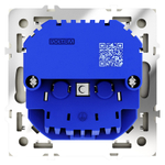 Розетка встраиваемая VOLTUM S70 с заземлением и защитными шторками, 16А, с USB, A+С, (шелк)