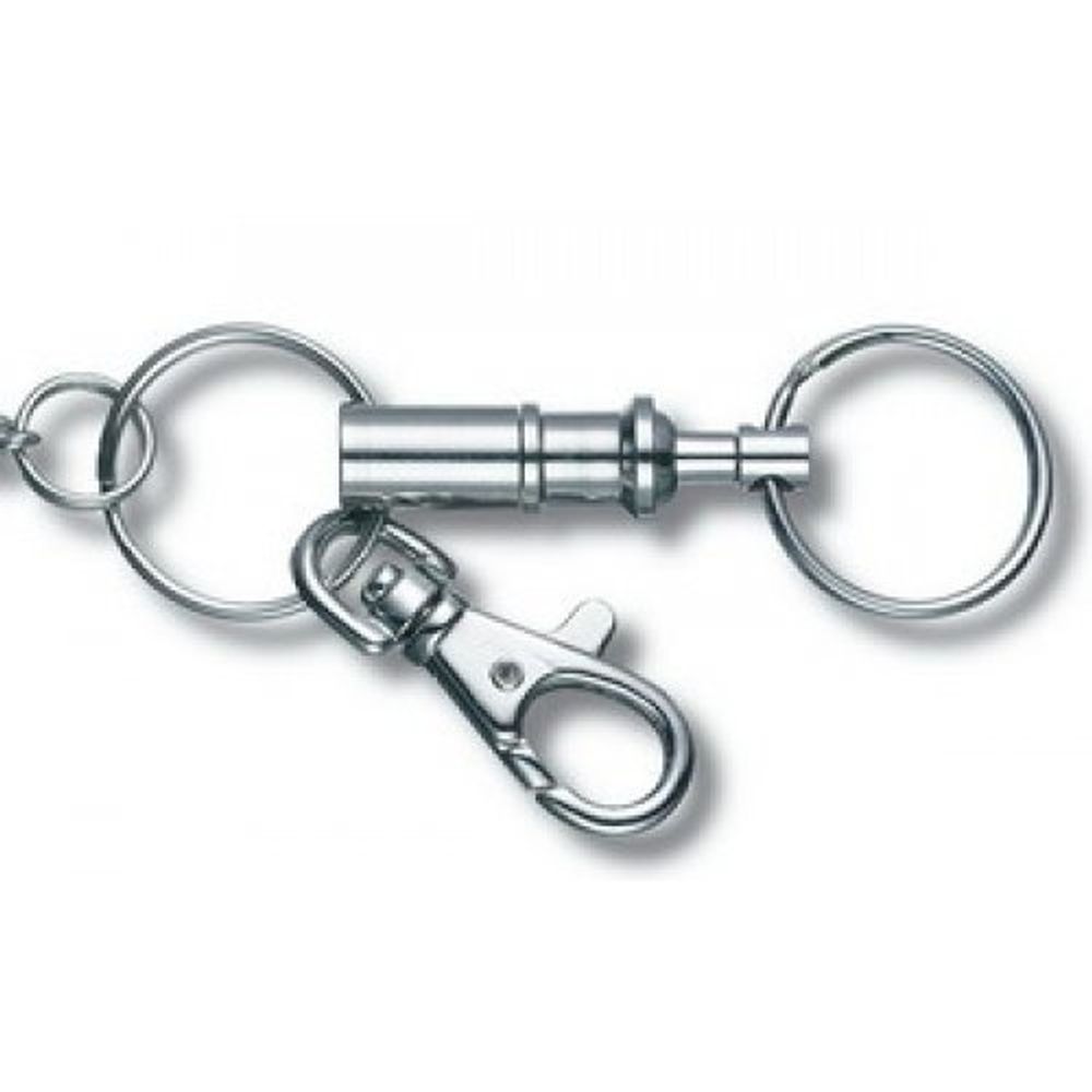 Цепочка Victorinox комбинация с карабинами хром блистер (4.1854.B1)