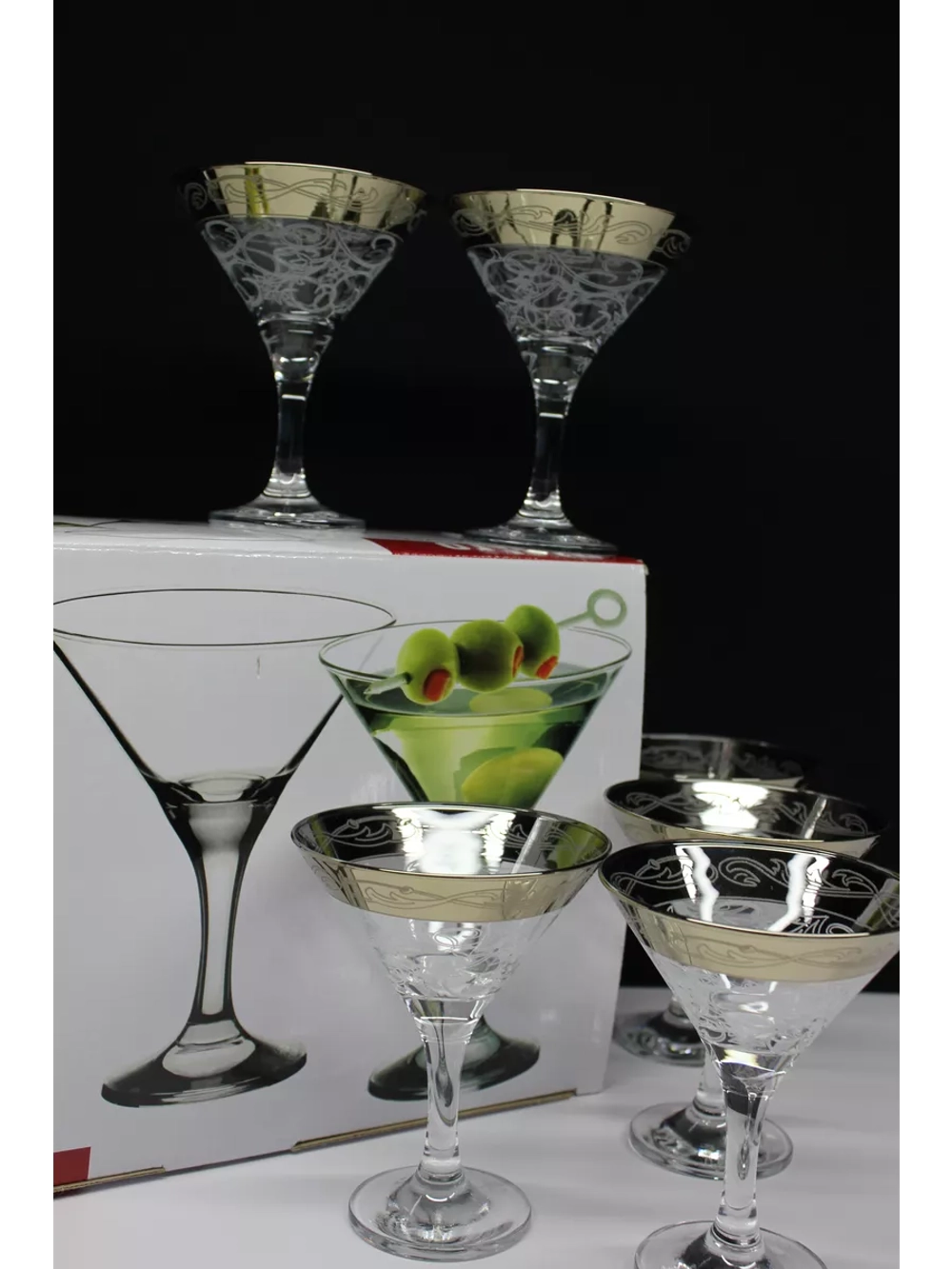 Бокалы для мартини 6 шт по 170 мл