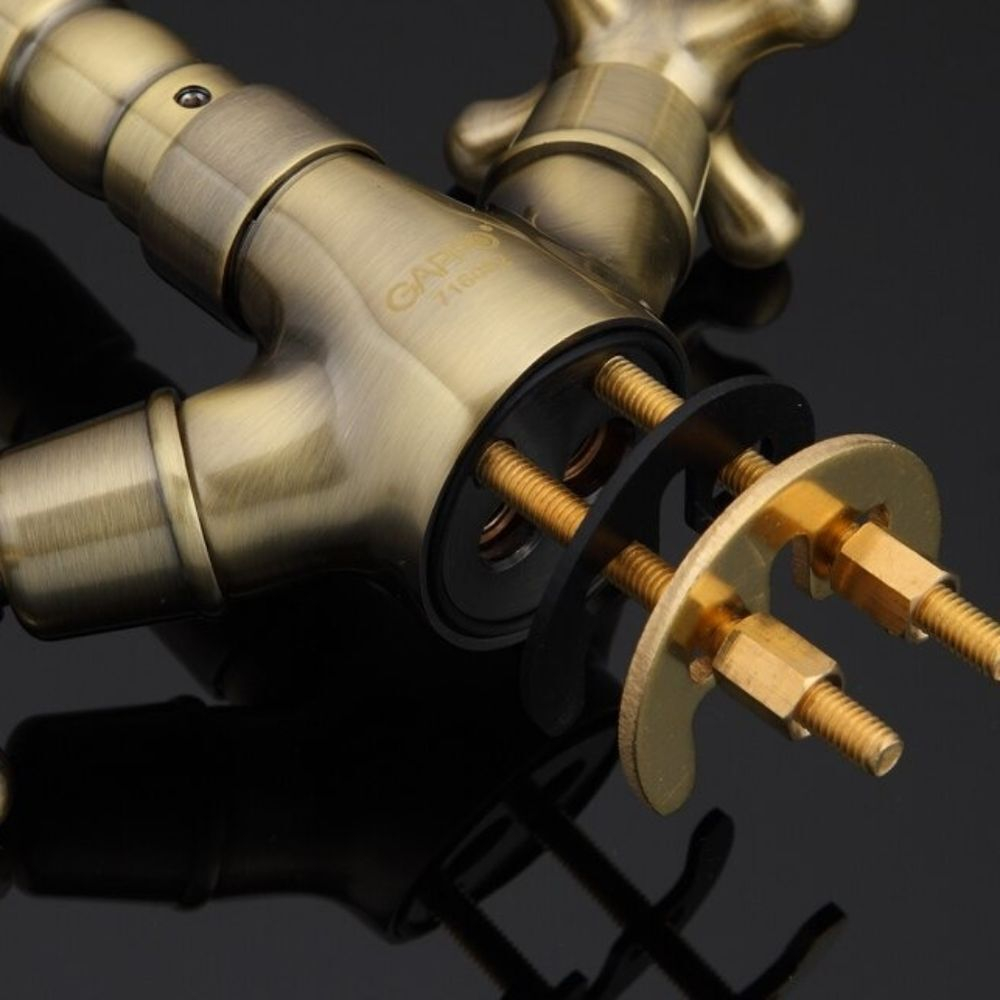 Смеситель для кухни, Gappo, с кран-буксой, бронз, G4063-4