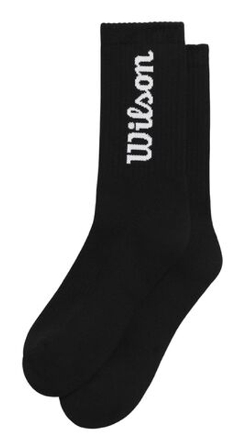 Теннисные носки Wilson Crew Logo 1P - black