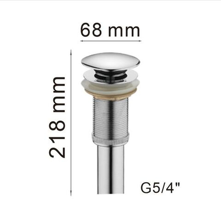 Донный клапан (без перелива и трубкой), НВ65, HAIBA