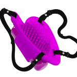 Лиловое сердечко с вибрацией и регулируемыми ремешками Baile Pretty Love Heartbeat BW-022093