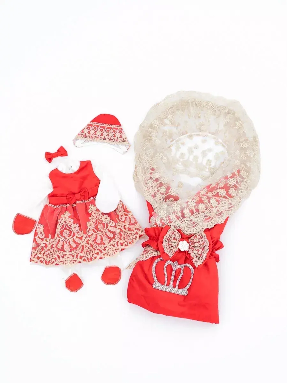 Конверт на выписку с платьем летний