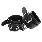 Черные оковы из искусственной кожи ToyFa Anonymo 310153