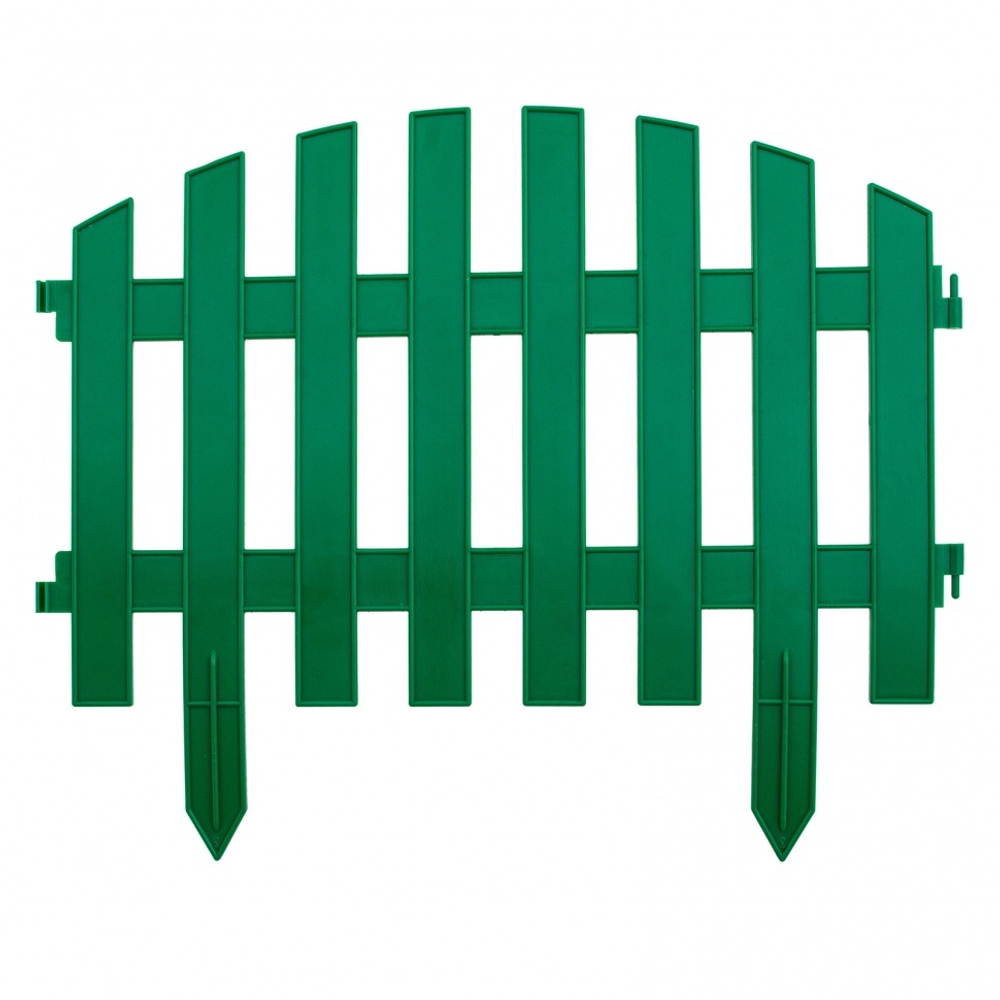 Забор декоративный "Винтаж", 28 х 300 см, зеленый, Россия, Palisad