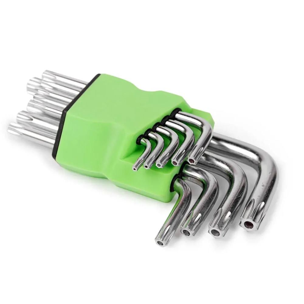 Набор ключей TORX Г-образных, 9пр.(Т10,15,20,25,27,30,40,45,50),в блистере Forsage##Помощник P010K