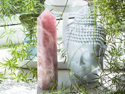 Розовый кварц. Кристалл 195мм