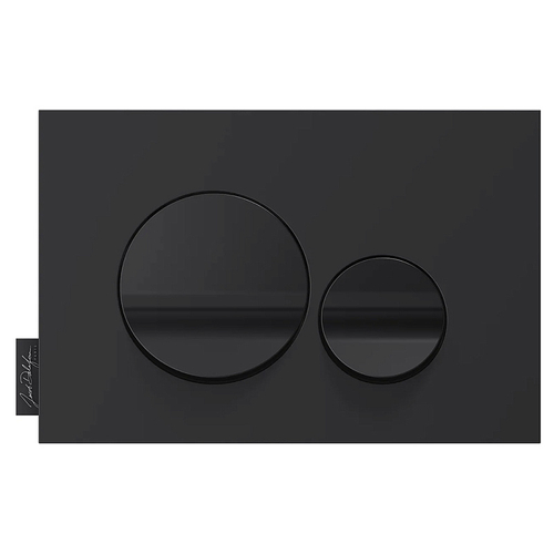 Клавиша смыва Jacob Delafon пластик, цвет матовый черный, глянцевый черный (E20859-7-BMT)