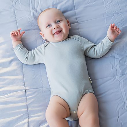 Боди с длинным рукавом "Жемчуг" 0+