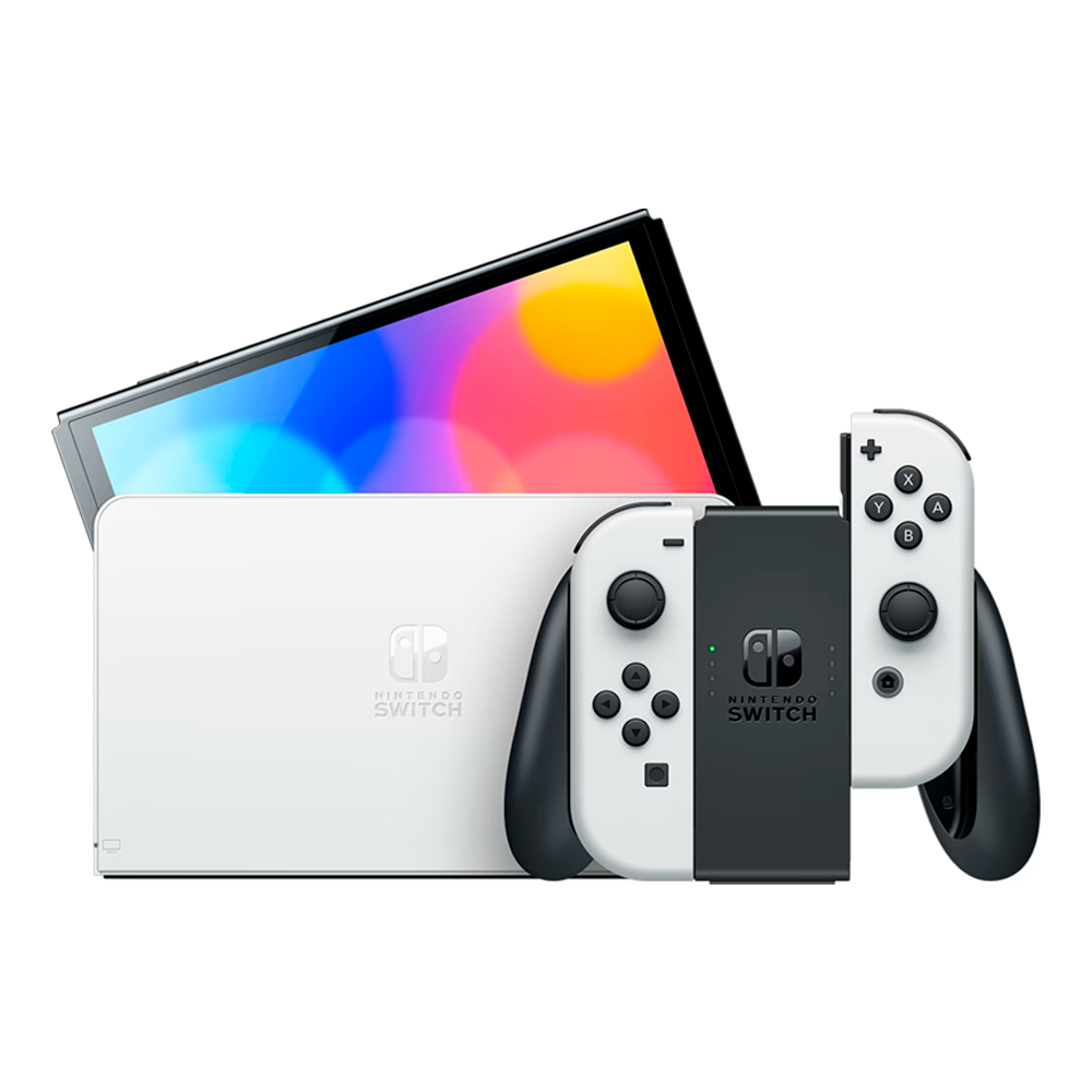 Портативная игровая консоль Nintendo Switch (OLED-модель), White (Белый)