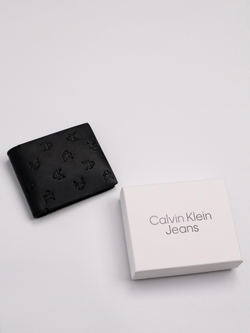 Кошелек Calvin Klein Jeans Allover Monogram Logo Black