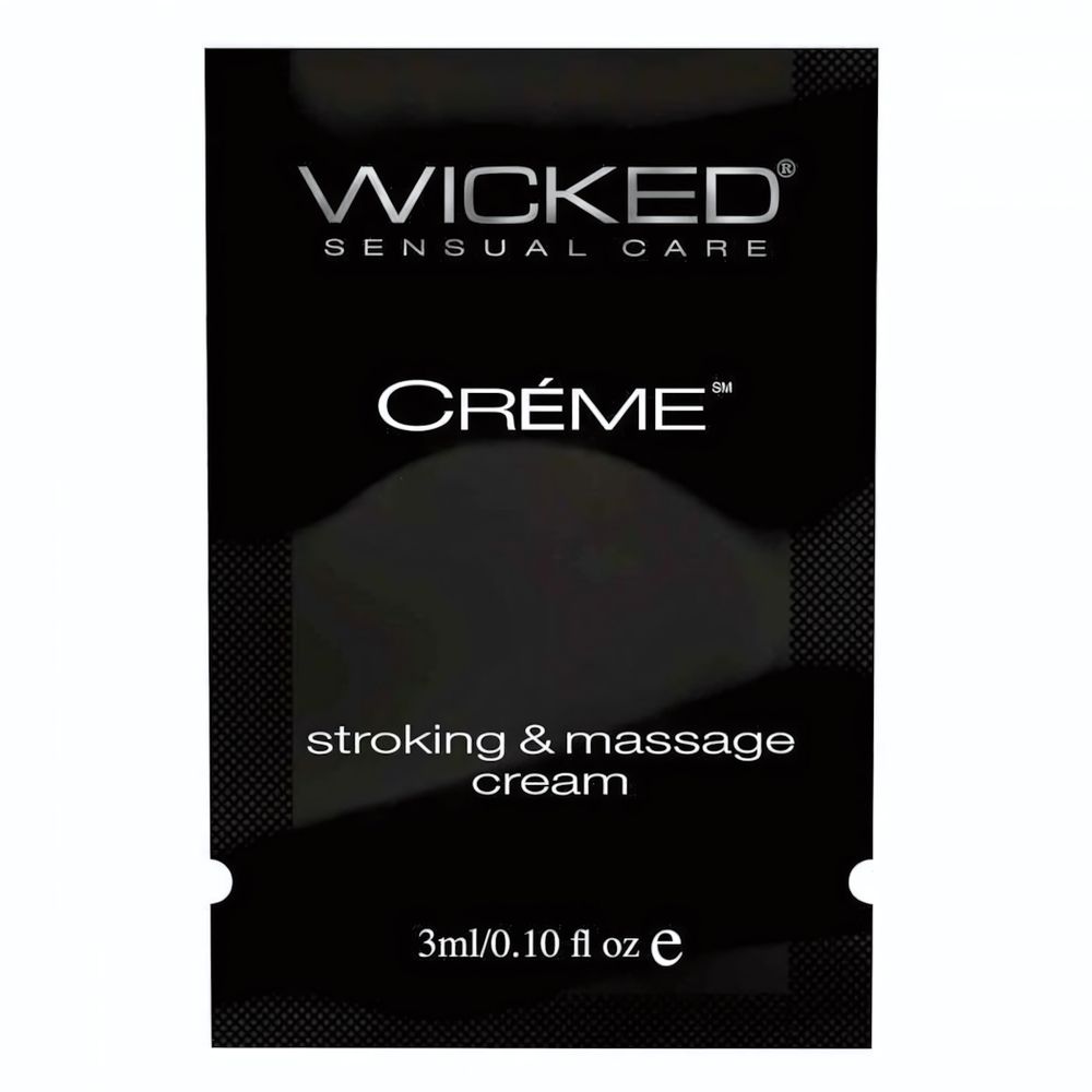 Крем для массажа и мастурбации Wicked Stroking and Massage Creme - 3 мл.