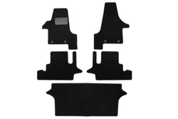 Коврики в салон для VOLKSWAGEN Multivan Highline АКПП 2003-2009, 2009-2015, минивэн, 5 шт. (текстиль) KLEVER03511722110KH