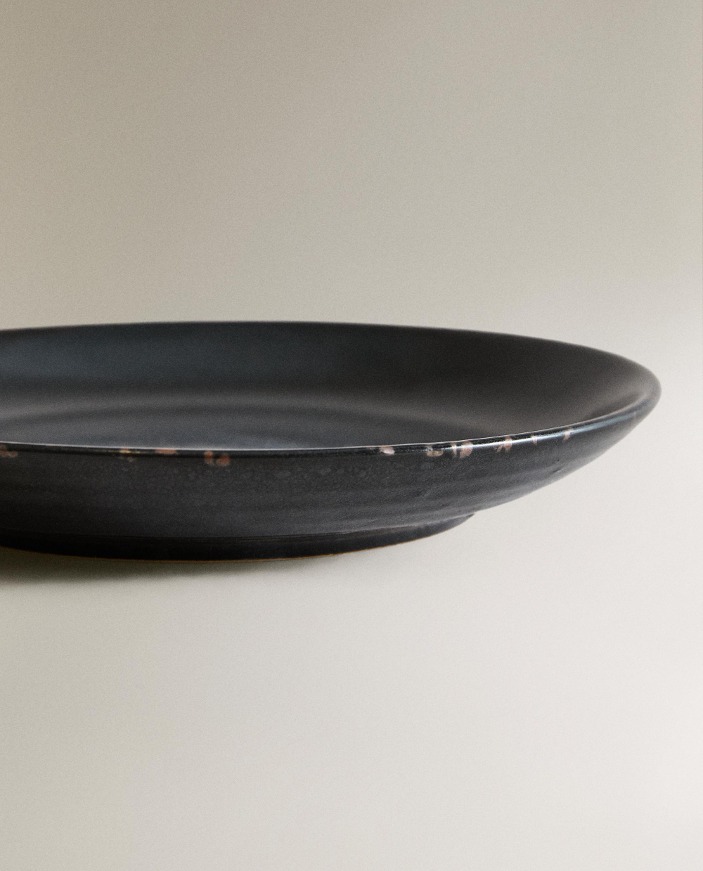 Zara Home Подставка для благовоний, подставка-тарелка из каменной керамики, Чёрный