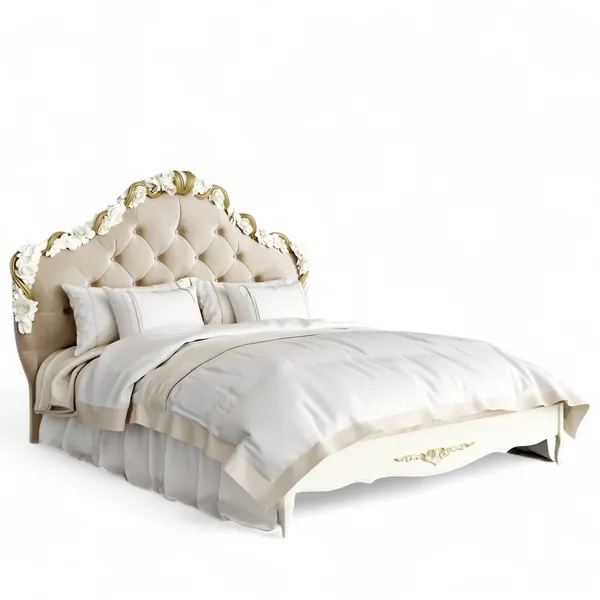 Кровать с мягким изголовьем 160*200