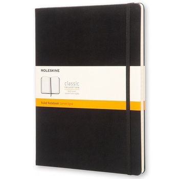 Блокнот Moleskine Classic XLarge А4 192 страницы в линейку с твердой обложкой (QP090)