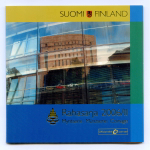 Набор из 9 евромонет Финляндии 2006 года (Всеобщее избирательное право) в оригинальном буклете