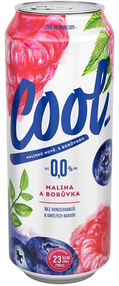 Пиво Куул Малина Борувка Безалкогольное / Cool Malina Boruvka 0.5 - банка