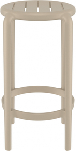Табурет пластиковый полубарный Siesta Contract Tom Bar 65, бежевый