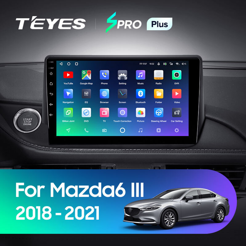 Teyes SPRO Plus 9" для Mazda 6 III 2018-2021