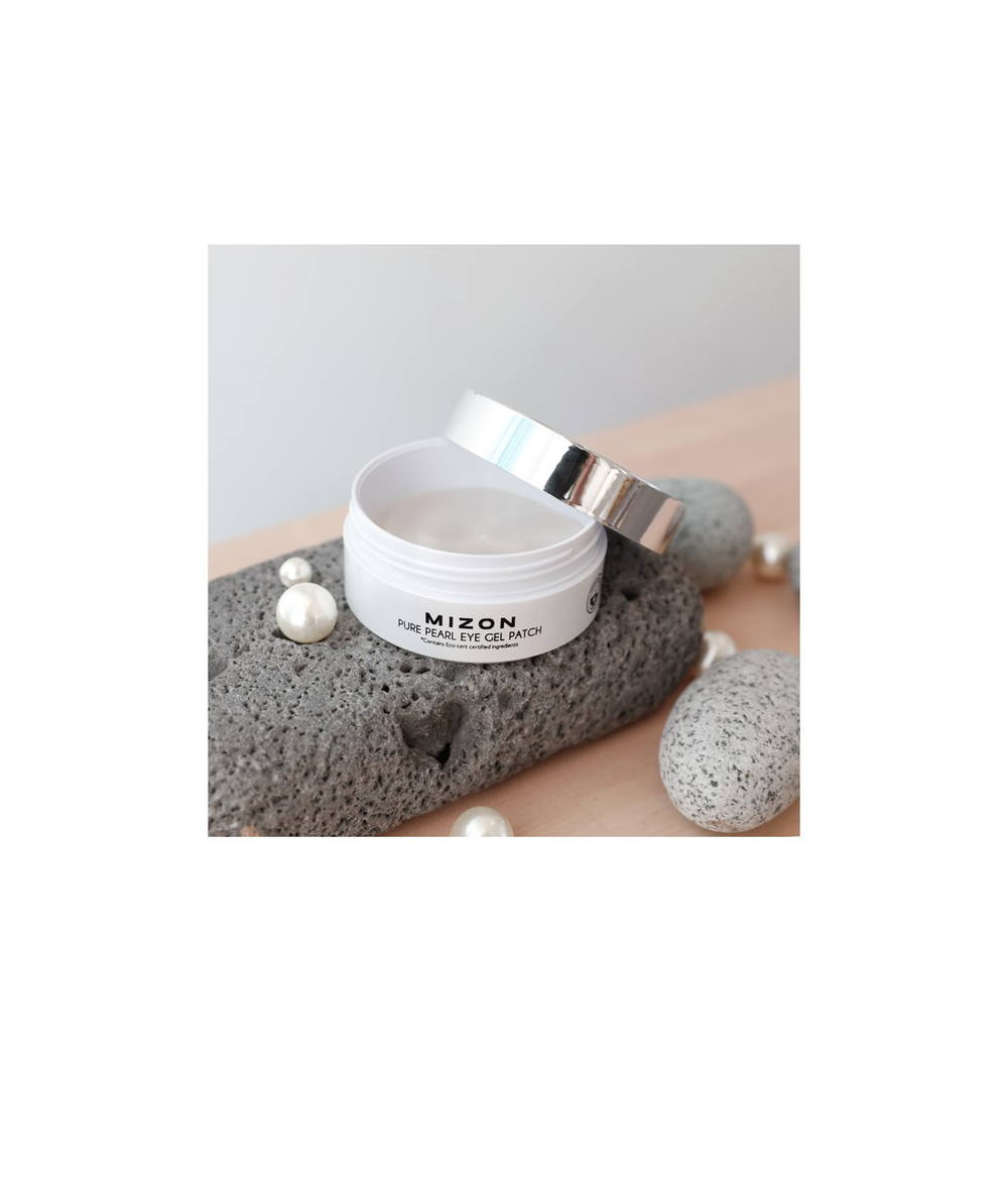 Mizon Pure Pearl Eye Gel Patch - гидрогелевая маска вокруг глаз против отеков и темных кругов /  60 szt.   / GTIN 8809579273158