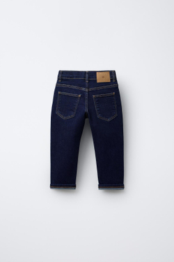 ZARA ДЖИНСЫ ПРЯМОГО КРОЯ, СИНИЙ