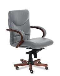 Кресло для руководителя Swing B серая кожа