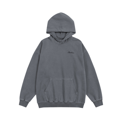 Худи Shadow GARMENT DYED EMB grey