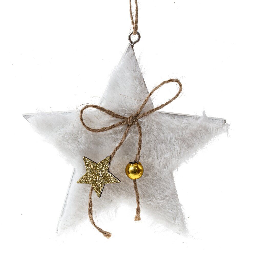 GAEM Изделие декоративное подвесное "Сердце/Ёлка/Звезда", L9 W1 H11 см, 3в.